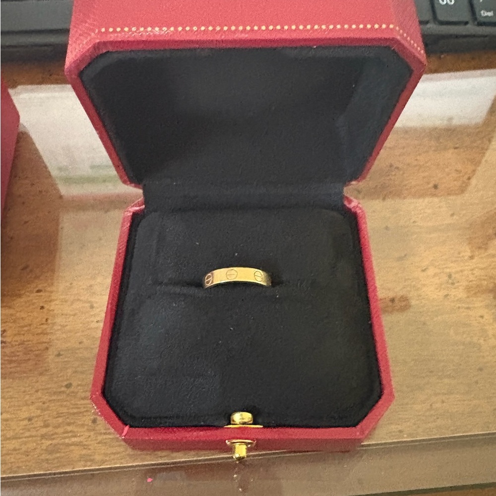 Cartier 18K Yellow Gold Love Small Band
